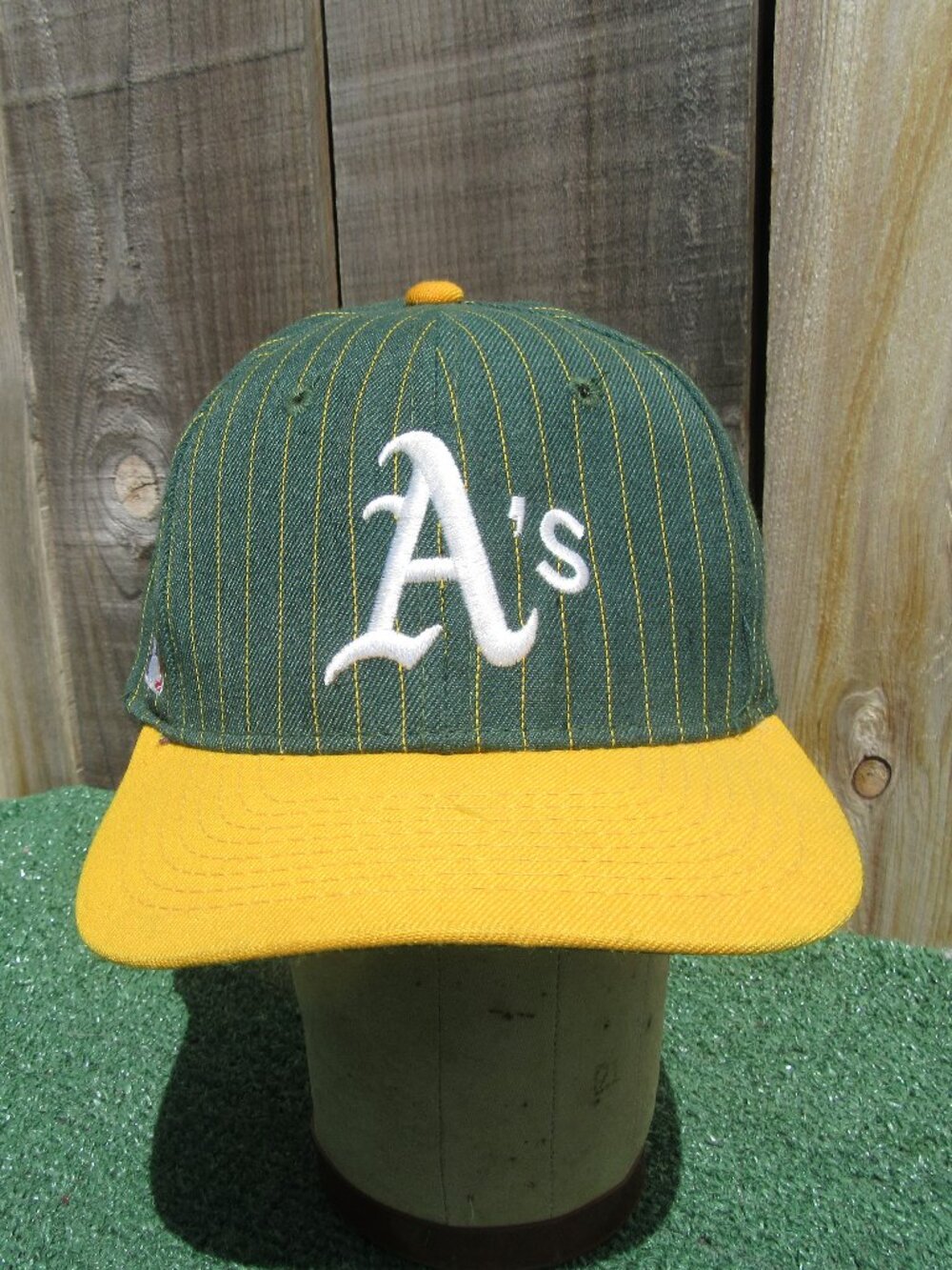 Vintage Sports Specialties MLB Oakland A's Pinstripe Snapback Baseball Hat Cap
